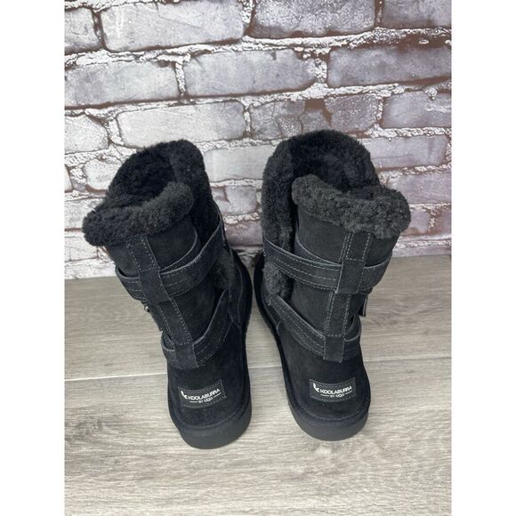 Koolaburra UGG Delene Black Suede Boots Buckle Boots Women’s 10M US/41EU 1121504 - Picture 15 of 16